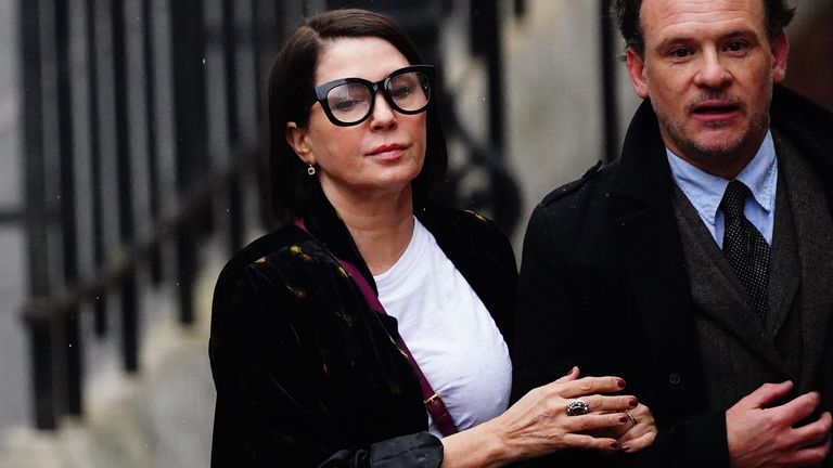 Sadie Frost arriving at the Royal Courts Of Justice, central London, ahead of a hearing claim over allegations of unlawful information gathering brought against Associated Newspapers Limited (ANL) by seven people - the Duke of Sussex, Baroness Doreen Lawrence, Sir Elton John, David Furnish, Liz Hurley, Sadie Frost and Sir Simon Hughes. Picture date: Wednesday March 29, 2023.