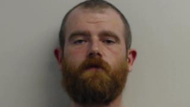 James Farrell, 32, jailed after exchanging antisemitic, racist and neo-Nazi comments with other members of the Oaken Hearth chat group. Pic: Police Scotland