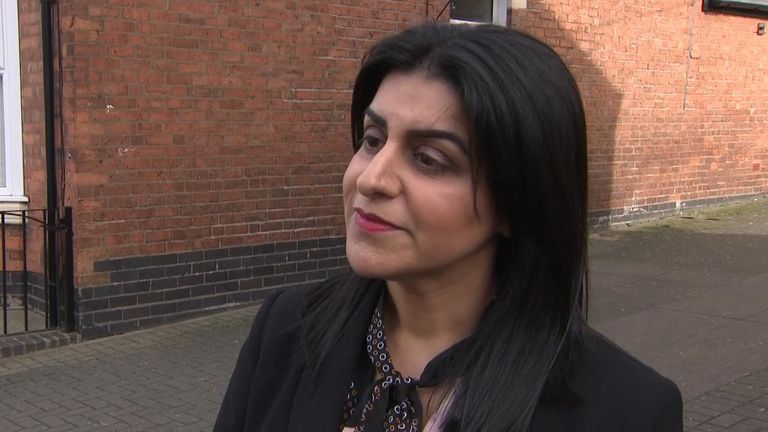 Local MP Shabana Mahmood retraced the victim&#39;s steps from the mosque on Dudley Road to the scene of the attack nearby on Shenstone Road on Wednesday.