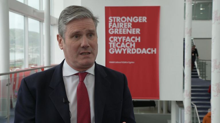 Sir Keir Starmer, Labour leader, told broadcasters at Welsh Labour&#39;s conference in Llandudno &#39;The BBC is not acting impartially by caving in to Tory MPs who are complaining about Gary Lineker&#39;. Lineker was forced off BBC&#39;s Match of the Day in a row over a tweet about a new asylum policy.