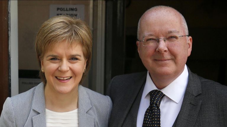 Nicola Sturgeon and Peter Murrell