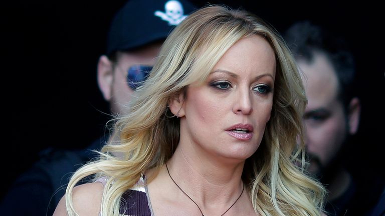 Stormy Daniels in Manhattan in 2018.Image: Associated Press