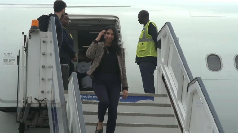 Braverman arrives in Rwanda