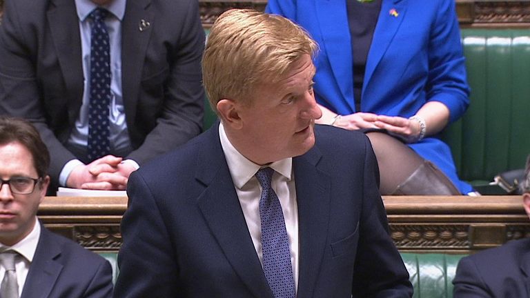 TikTok banned on UK government devices, chancellor of the Duchy of Lancaster Oliver Dowden tells the Commons