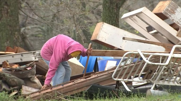 A tornado touched down on Friday in Texas
