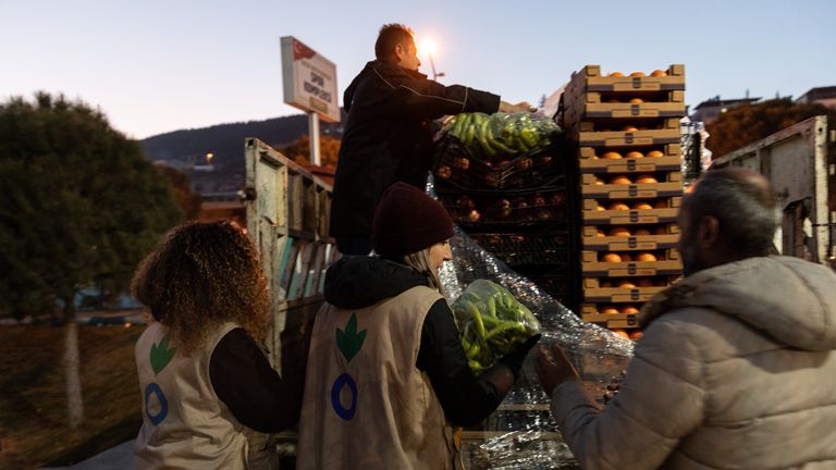 Food aid being distributed by Action Against Hunger. Pic: Bradley Secker/DEC