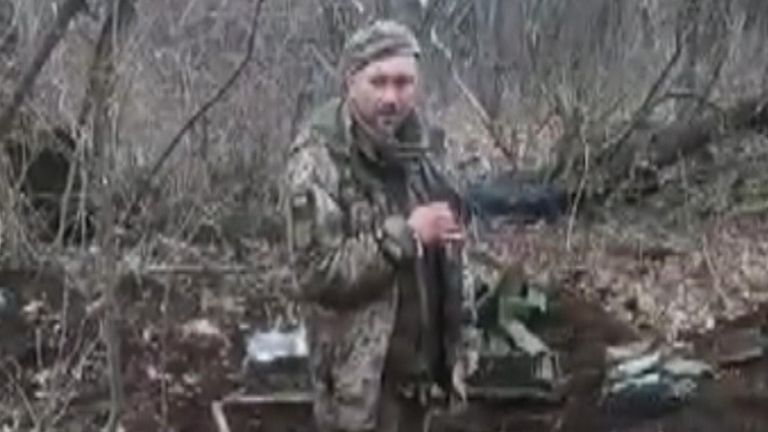 A video emerged online on Monday purportedly showing the killing of an unarmed Ukrainian soldier. 