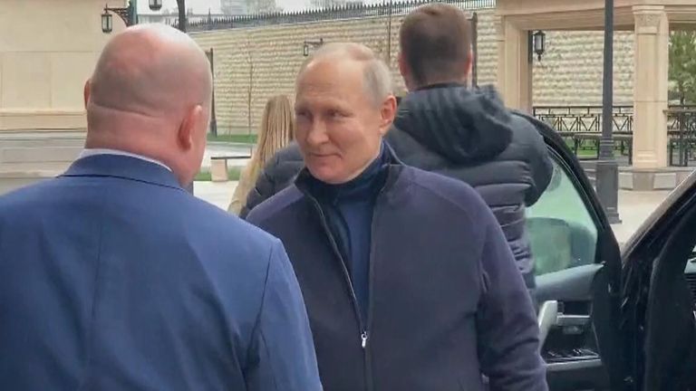 Wladimir Putin besucht die Krim