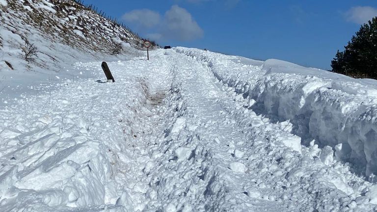 The A53 between Leek and Buxton on the Derbyshire/Staffordshire border