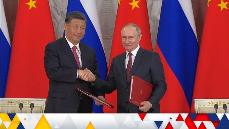 Xi Jinping and Vladimir Putin