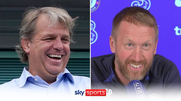 ‘He was thirsty after all that cheering!’ – Graham Potter laughs off Todd Boehly questions