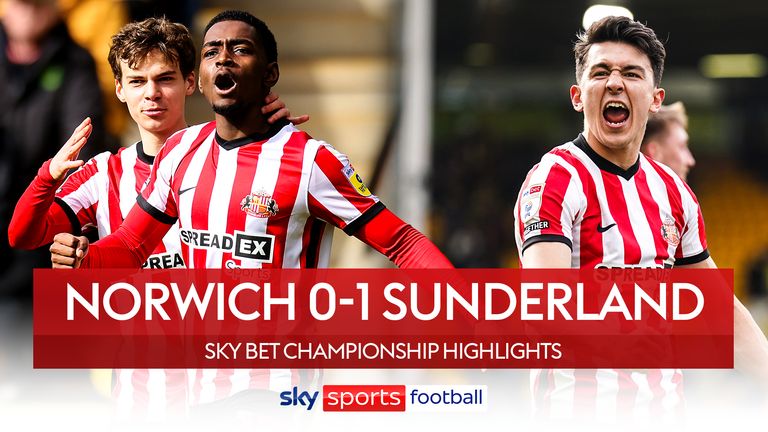 Rasende krone Opera Norwich City 0-1 Sunderland | Championship highlights | Video | Watch TV  Show | Sky Sports