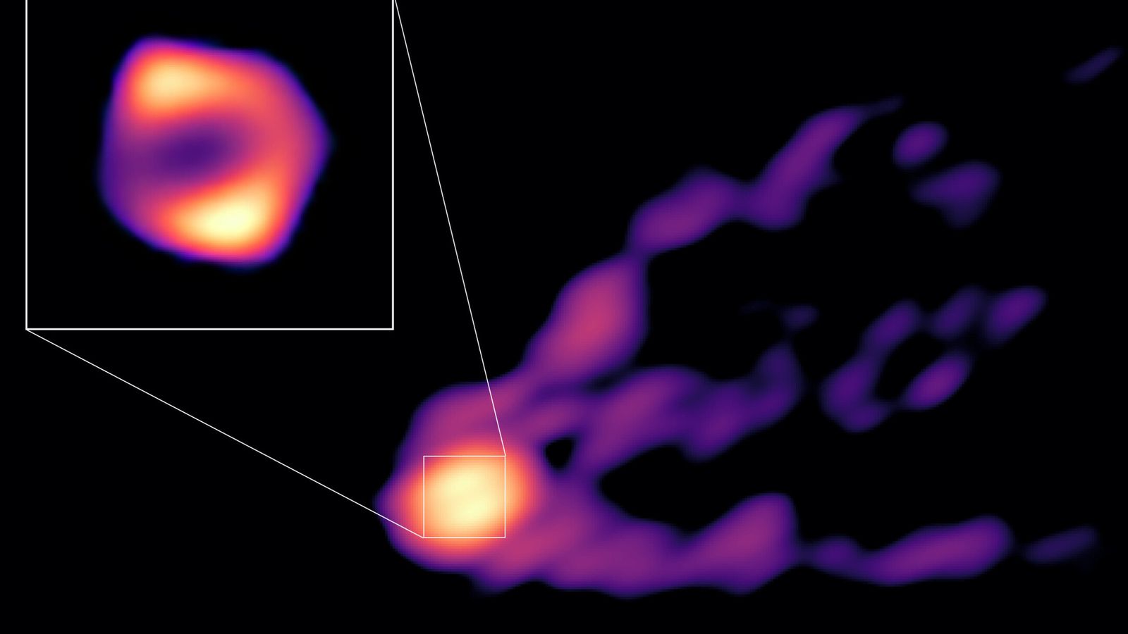 ثقب أسود هائل يطلق طائرة غامضة في الصورة الأولى للحدث التي يلتقطها علماء الفلك |  أخبار العلوم والتكنولوجيا