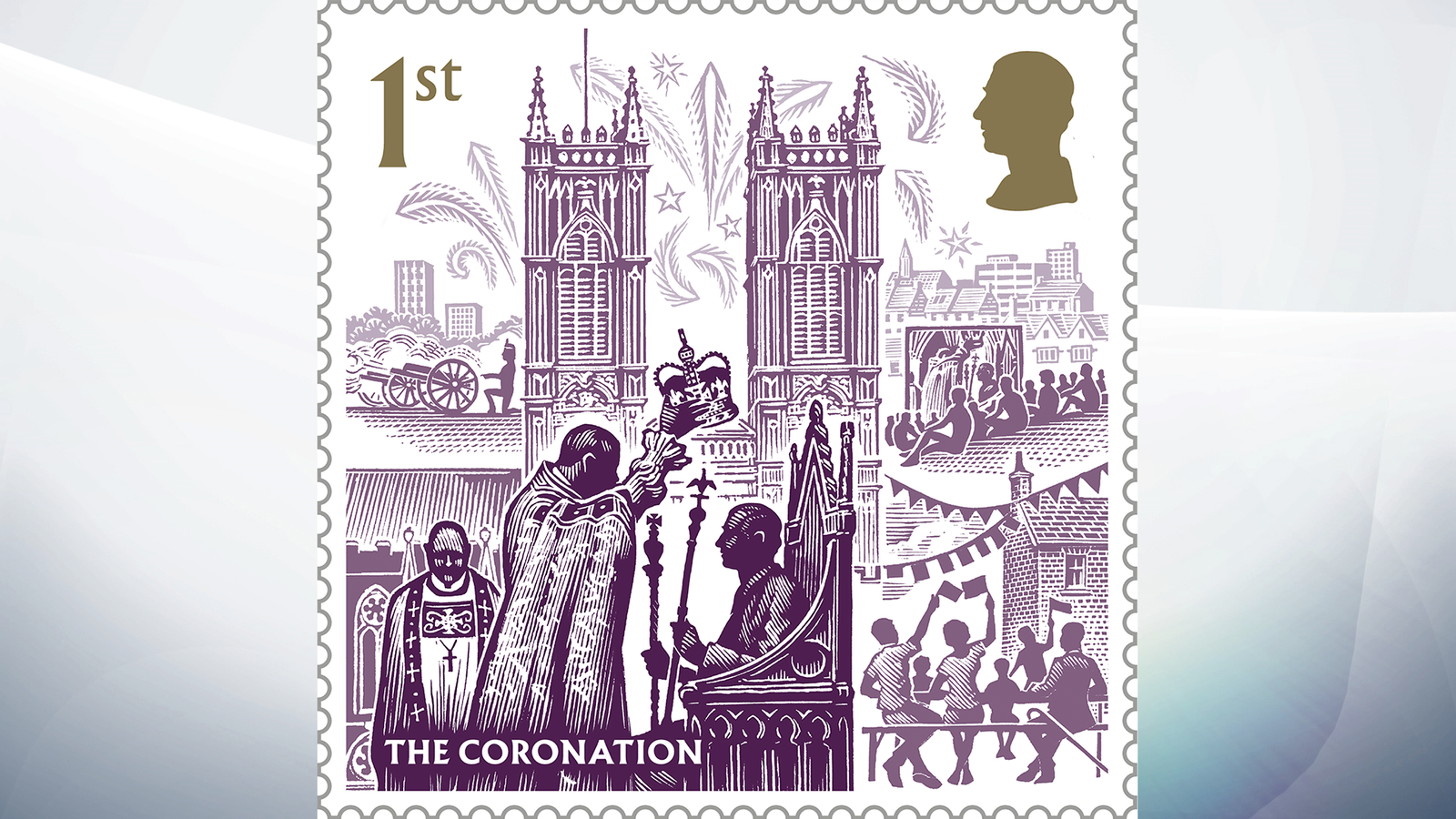 Coronation stamps issued by Royal Mail in honour of King Charles and Queen Camilla's big day