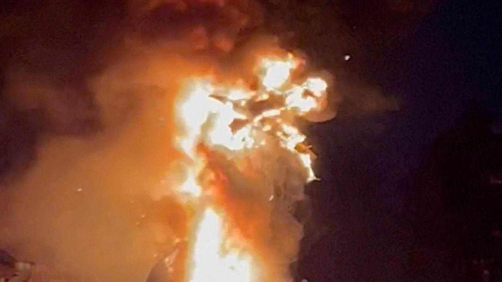 Disneyland firebreathing dragon engulfed by flames during live