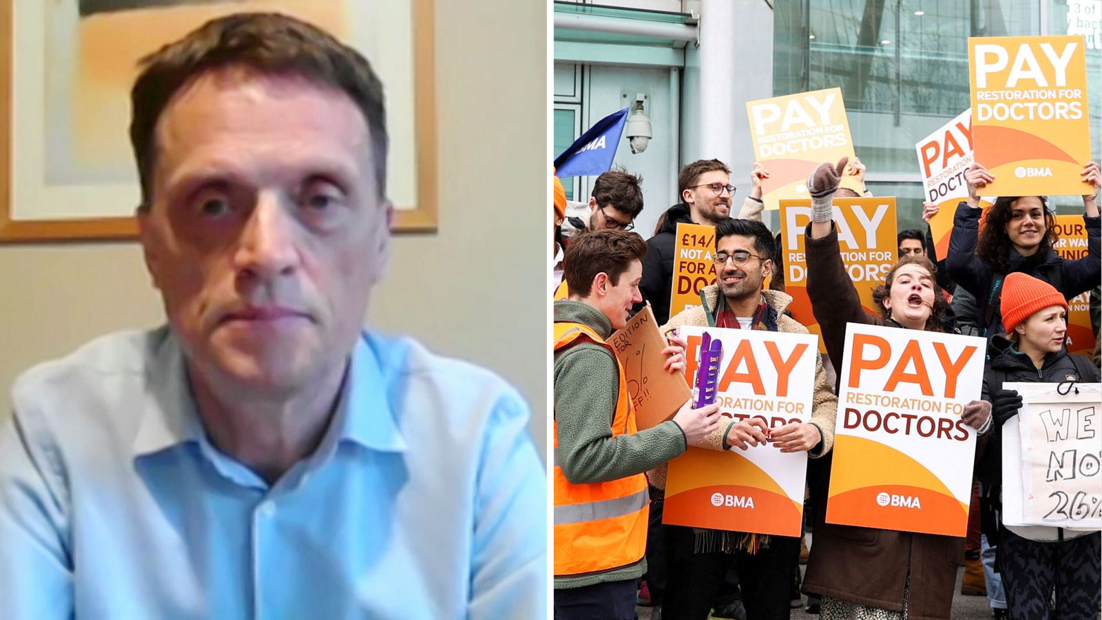 Chief executive of the NHS Confederation Matthew Taylor climbing out of