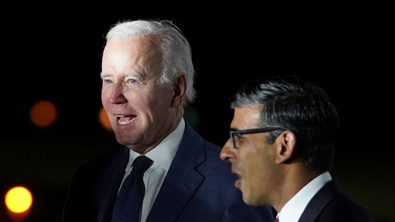 Joe Biden greets Rishi Sunak in Northern Ireland on Good Friday Agreement's historic 25th anniversary