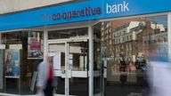 A Co-operative Bank in central London, April, 10, 2014. 