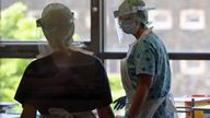 File photo dated 21/05/20 of nurses in PPE on a hospital ward, as nurses in Northern Ireland will take to the picket lines for the second time in three years "with heavy hearts", but they feel they have been "left with no choice", the Royal College of Nursing have said.