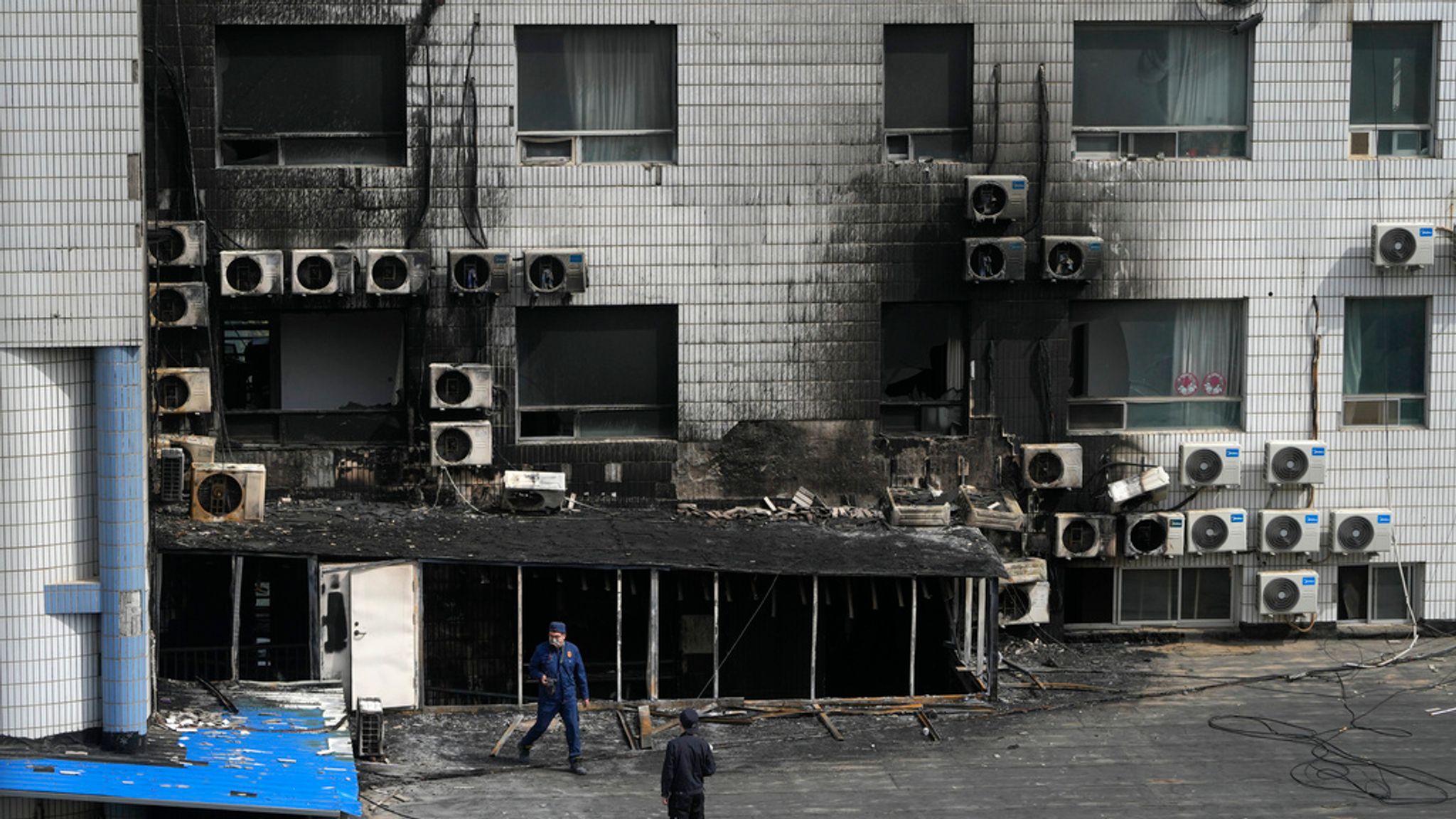 At least 29 killed in Beijing hospital fire | World News | Sky News