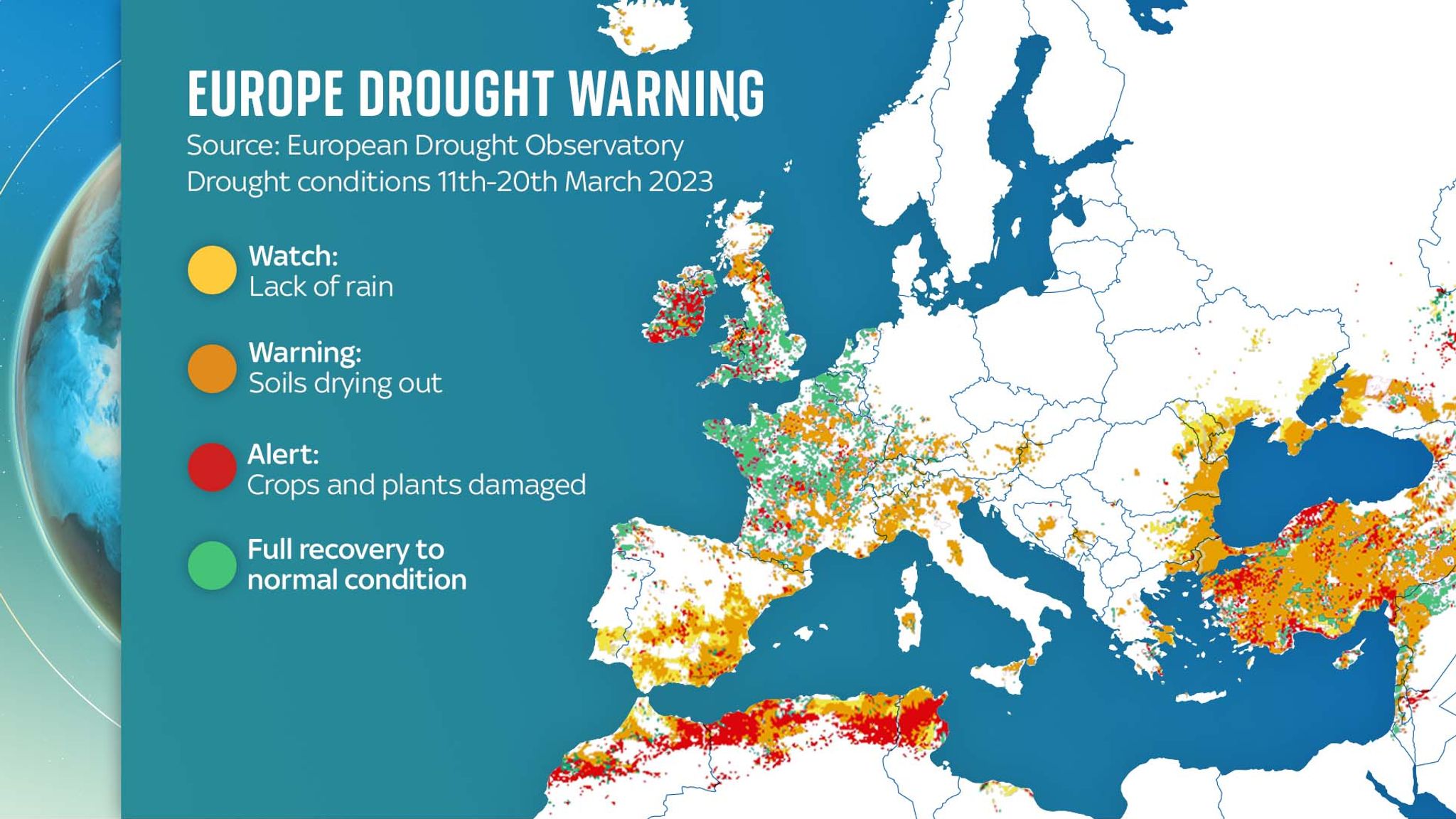 Europe could see repeat of last summer's severe droughts, scientists