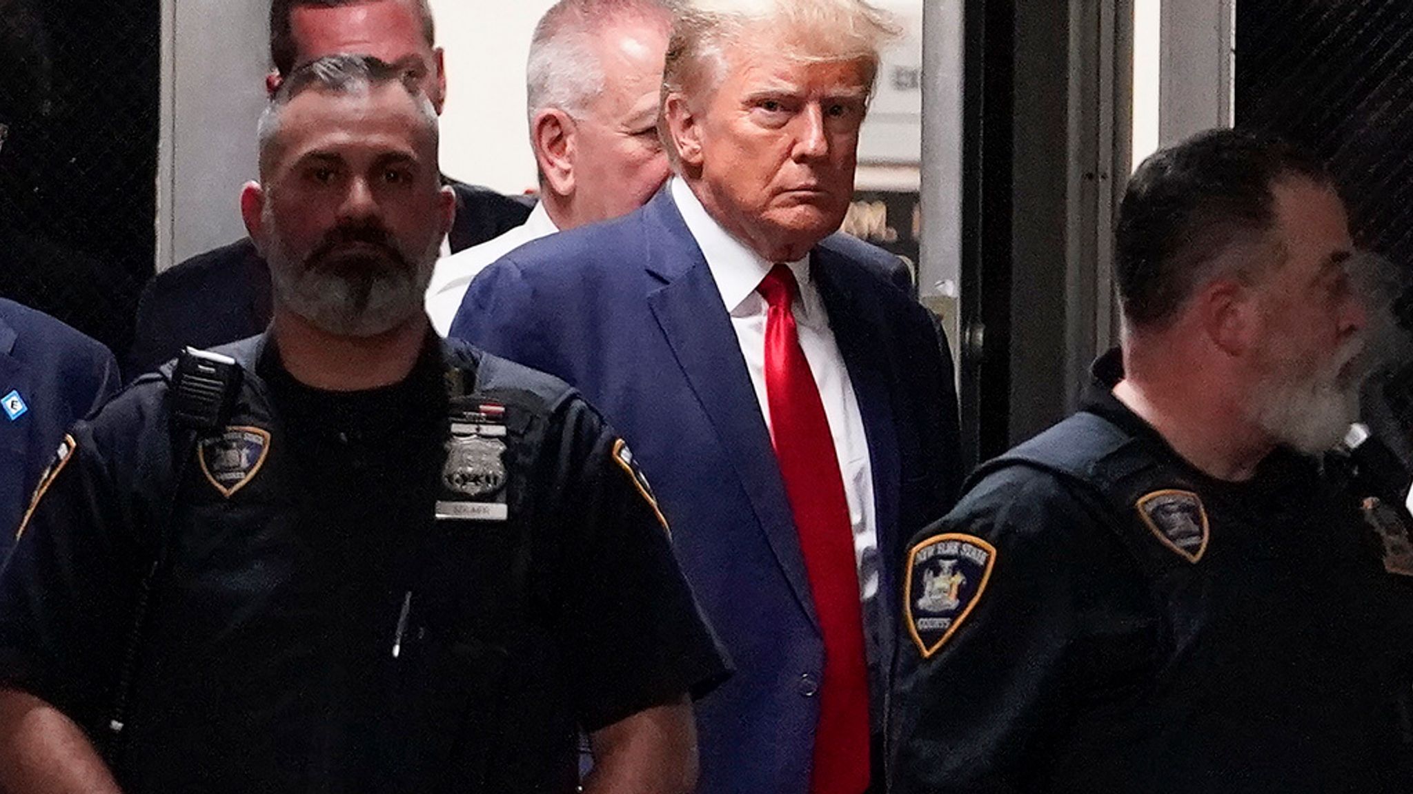 Donald Trump claims he's a victim of 'election interference' in first ...