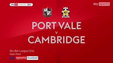 Port Vale 0-2 Cambridge