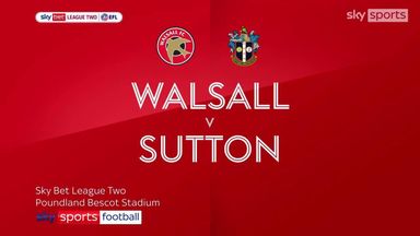 Walsall 1-1 Sutton