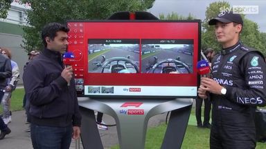 SkyPad: Russell analyses qualifying lap