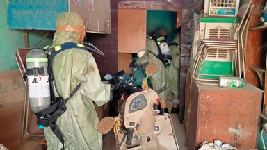 Leak of unknown gas kills 11 in India World News Sky News