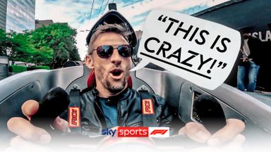 'This is crazy!' | Button drives F1 car through the streets of Melbourne!