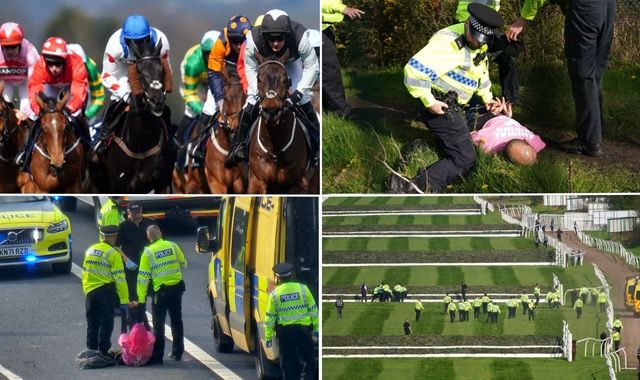Third racehorse dies during Grand National meeting - as 118 arrested over protests... - Vimarsana News