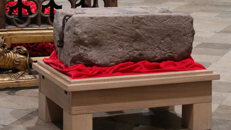 Coronation: 'Controversial' Stone of Destiny returns to Westminster ...