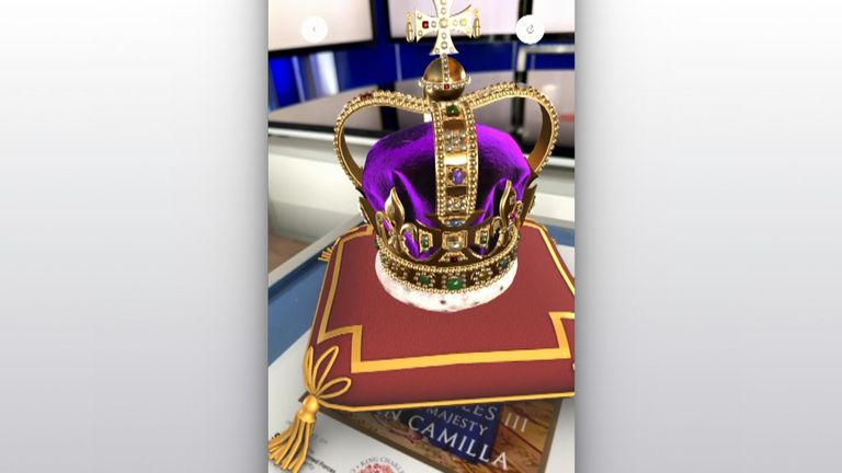 Royal fans are getting a ground-breaking opportunity to see King Charles' coronation crown up close and in their living rooms.