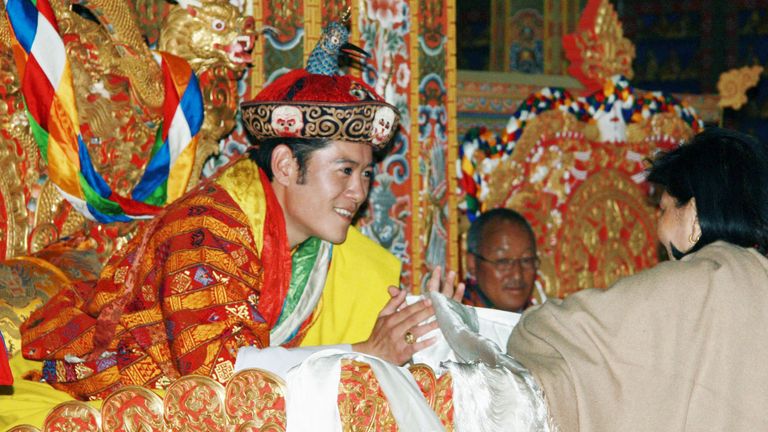 Bhutan coronation. Pic: AP