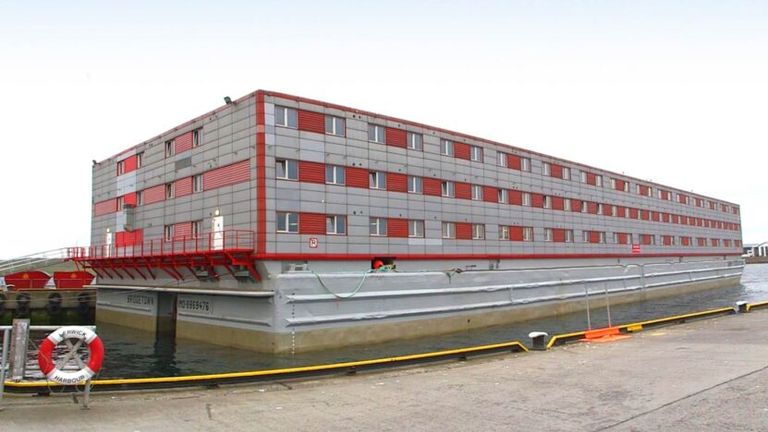 The Bibby Stockholm accommodation barge