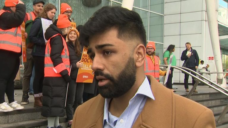 Member of the junior doctor&#39;s committee for the British Medical Association, Dr Arjan Singh, says Health Secretary Steve Barclay refuses to negotiate and says the strikes will stop if the pay is raised to £19 an hour.