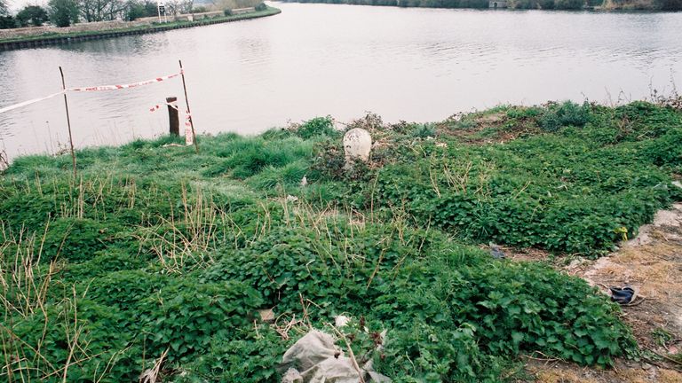 the area close to the scene where the body of Carol Clark was discovered at Sharpness Docks in 1993