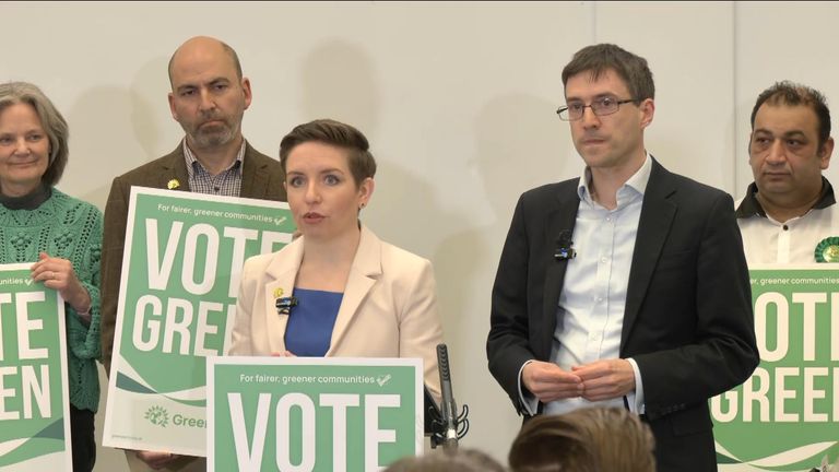The Greens launch their local election campaign in Suffolk.