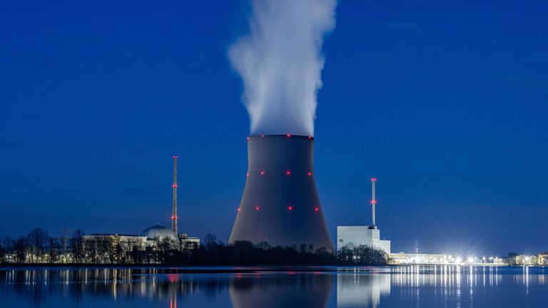 The Isar 2 nuclear power plant (Pic: AP)