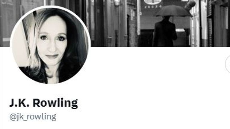 Author JK Rowling, one of the world's most recognisable tweeters, lost her blue tick