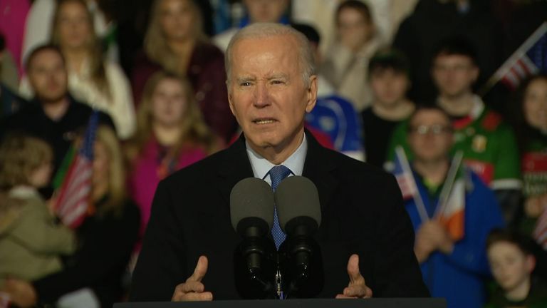 Joe Biden's final speech in Ireland