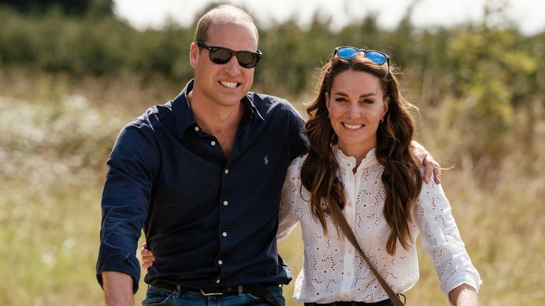 The Prince and Princess of Wales, in Norfolk in 2022, taken by photographer Matt Porteous. Pic: Kensington Palace