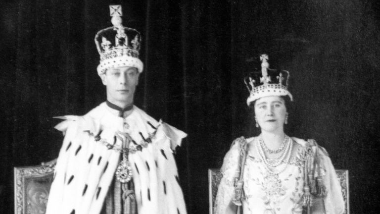 King George VI and Queen Elizabeth after their coronation in May 1937