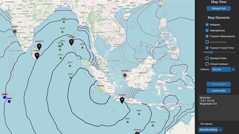 The AI system, combined with acoustic technology, can detect the epicentre of the tectonic movement and predict where evacuation is necessary.