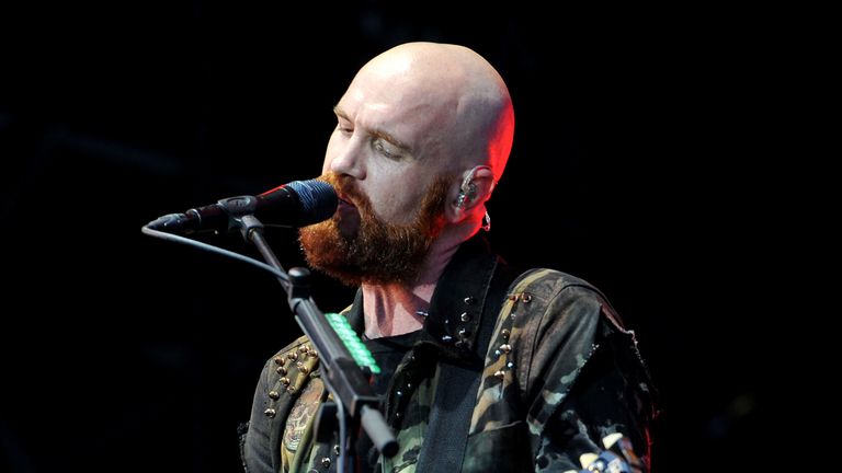 File photo dated 23/08/15 of Mark Sheehan of The Script performing on the Virgin Media stage during day two of the V Festival, at Hylands Park in Chelmsford, Essex. Mark Sheehan, guitarist for Irish pop band The Script, has died after a brief illness, the band announced on social media.

