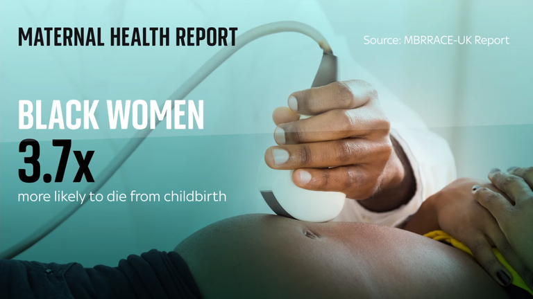 MBBRACE - UK report into maternal health. Graphic for story by Shamaan Freeman-Powell.