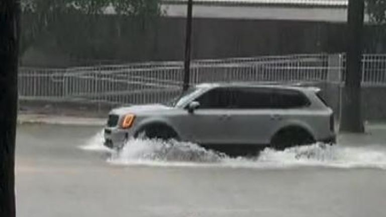 Heavy Downpours Cause Flash Flooding Across Miami