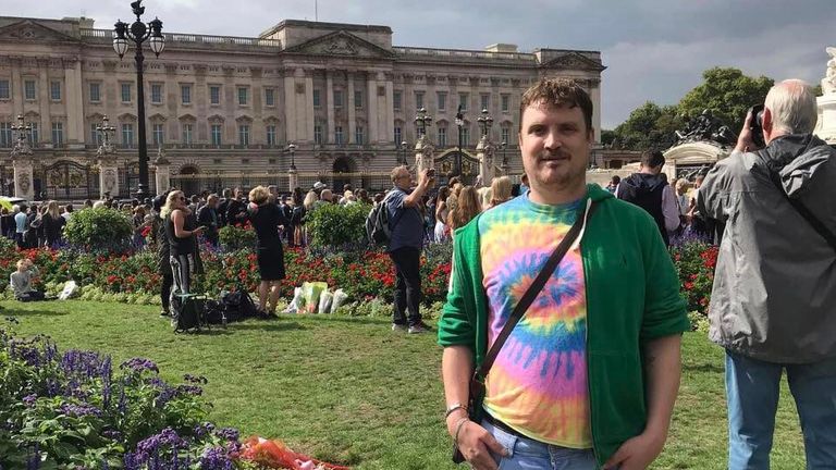 Michael, from South Wales, visited London for the first time in the wake of the Queen's death