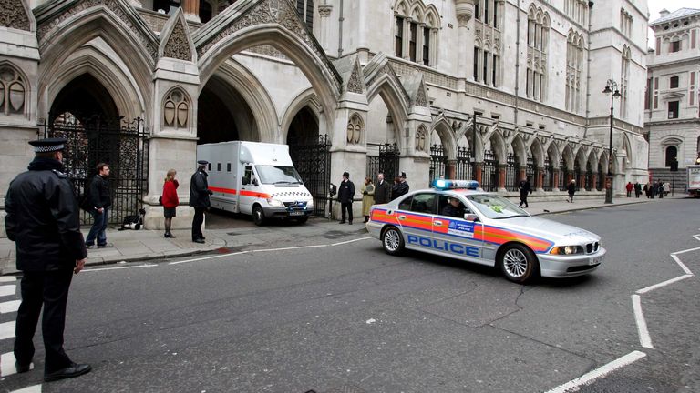 Michael Steele and Jack Whomes leaving the High Court in 2006 under armed guard. The pair were jailed for life after being convicted of the triple murder of three other criminals in 1998.

